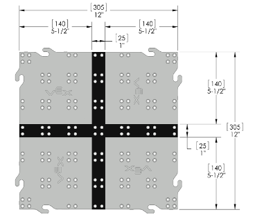 Một tấm nhựa của mặt sân thi đấu.
