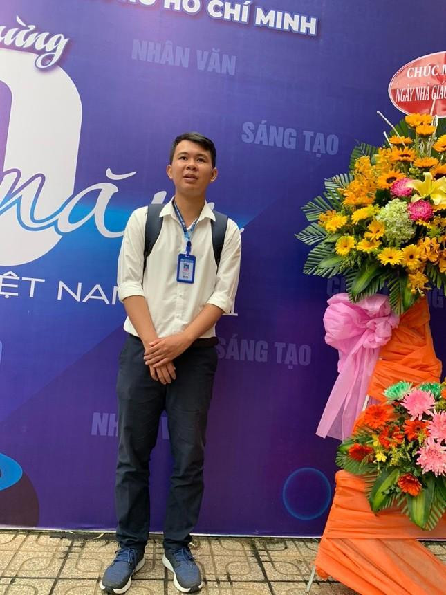 Tân sinh viên trường Đại học Sư phạm TP.HCM Nguyễn Huỳnh Long.