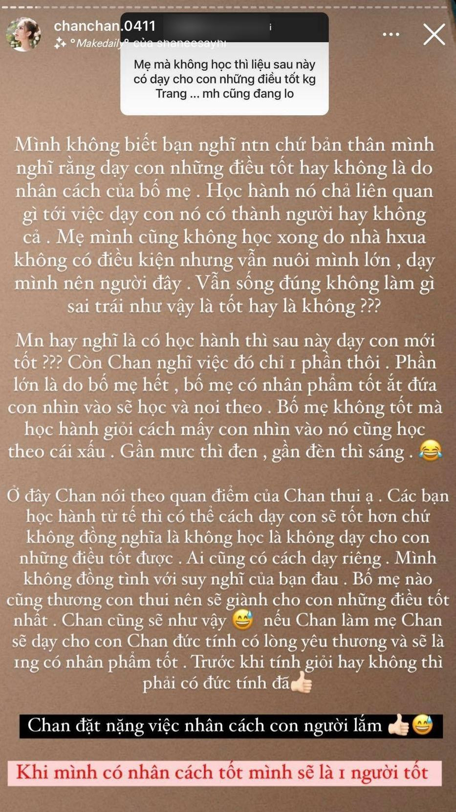 Quan điểm về việc dạy con của hotgirl Xoài Non thu hút sự chú ý của cộng đồng mạng. Quan điểm về việc dạy con của hotgirl Xoài Non thu hút sự chú ý của cộng đồng mạng.