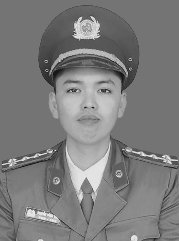 Thượng úy Nguyễn Đăng Khải (sinh năm 1996, cán bộ Phòng CSĐT tội phạm về ma túy Công an tỉnh Quảng Ninh) hy sinh trong lúc truy bắt tội phạm. (Ảnh: Tuổi trẻ Công an Quảng Ninh)