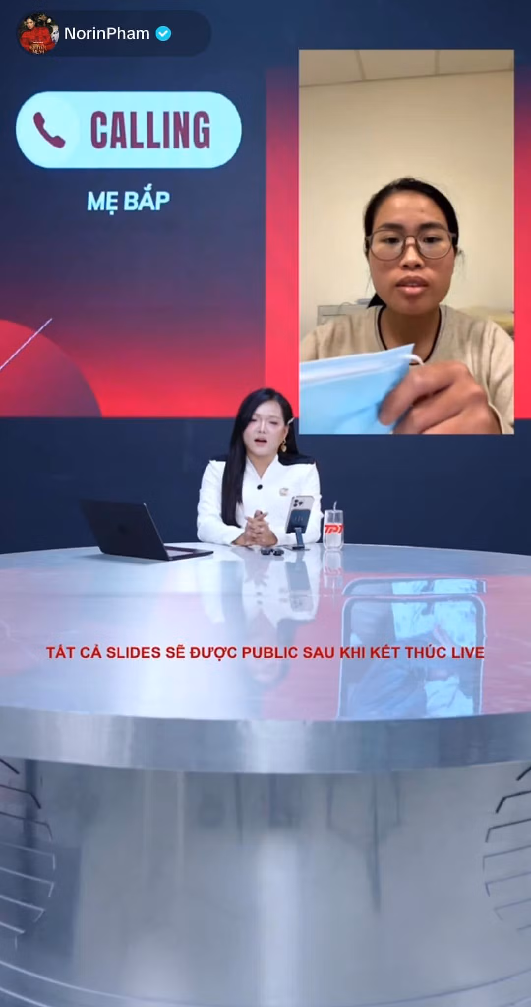 Phạm Thoại livestream phân trần về số tiền quyên góp cho bé Bắp chữa bệnh.