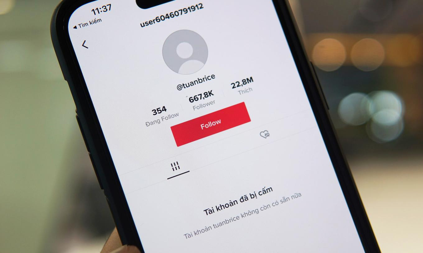 Kênh TikTok @tuanbrice đã bị cấm.