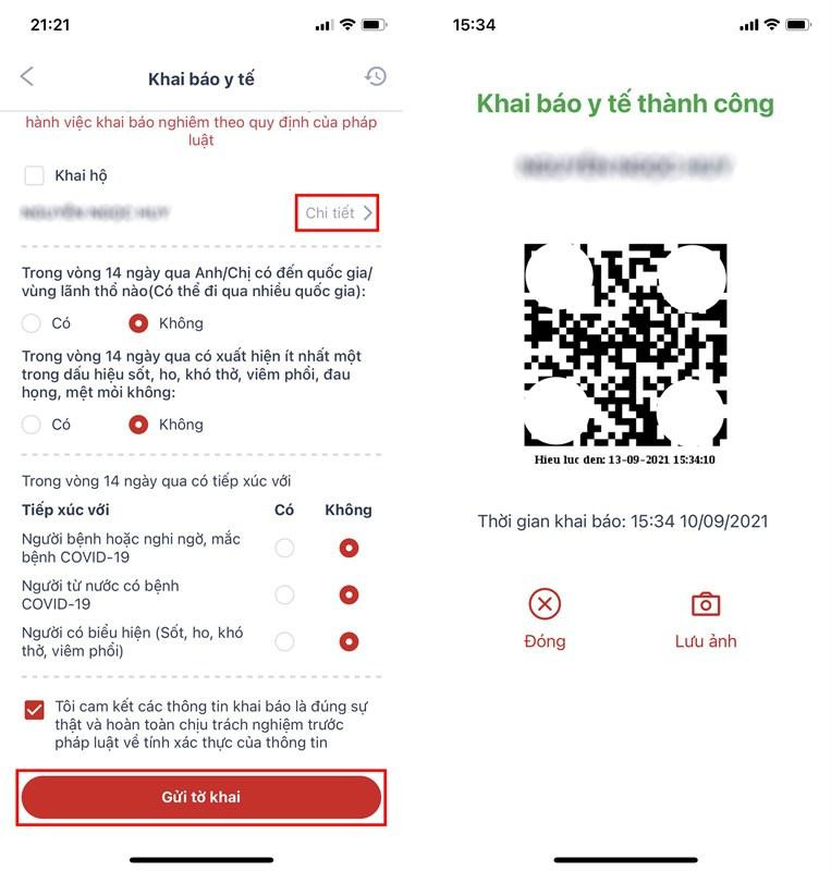 Vậy là bạn đã hoàn thành các bước khai báo y tế qua ứng dụng VNEID.