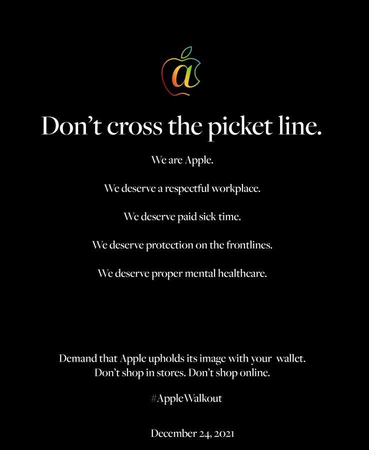 Các cựu nhân viên của Apple kêu gọi đòi quyền lợi. Các cựu nhân viên của Apple kêu gọi đòi quyền lợi.