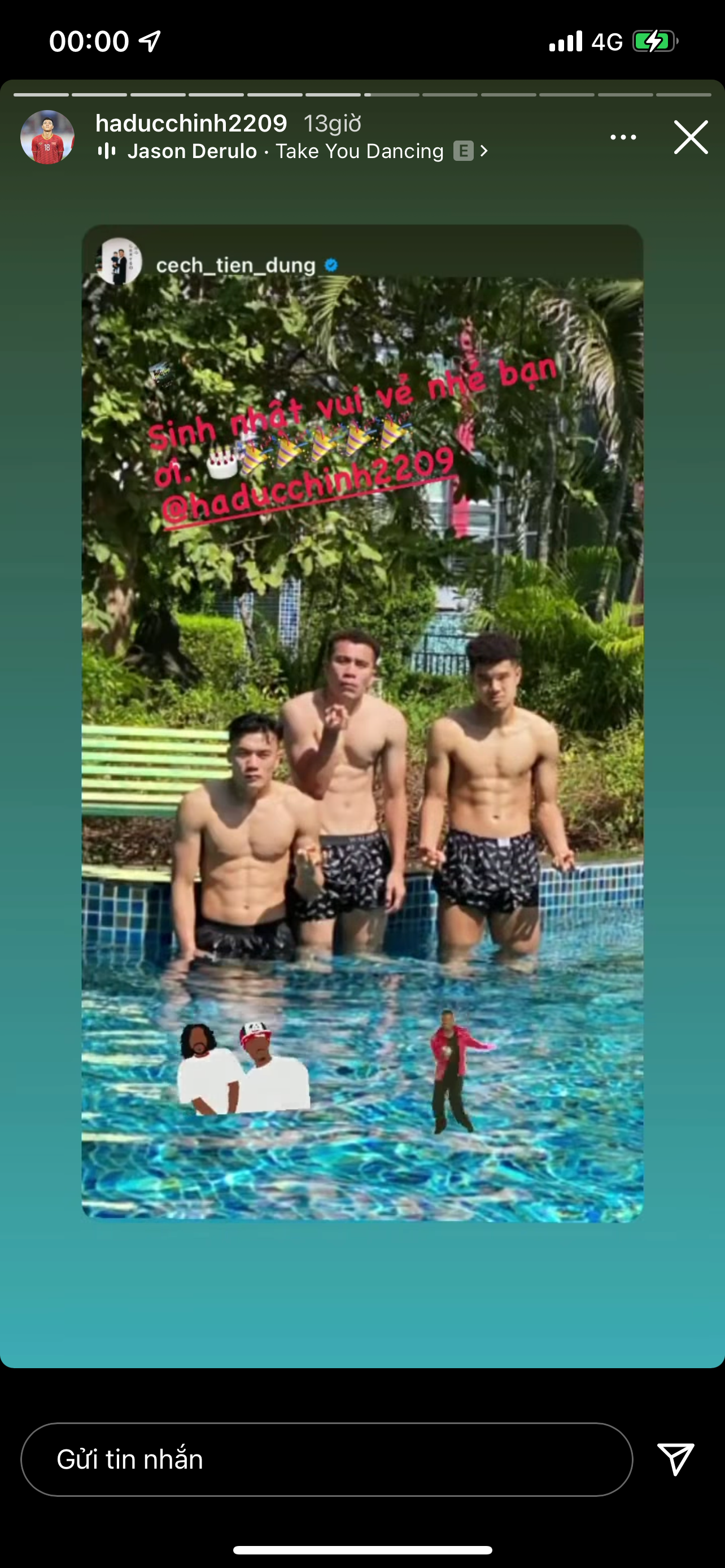 Bộ ba thân thiết Đức Chinh - Tiến Dụng - Tiến Dũng.