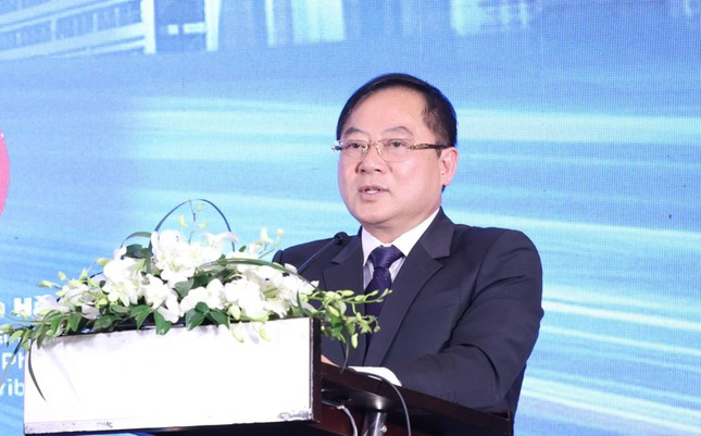 Nhà báo Lê Xuân Sơn - Tổng Biên tập báo Tiền Phong, Trưởng BTC Ngày thẻ Việt Nam 2023.