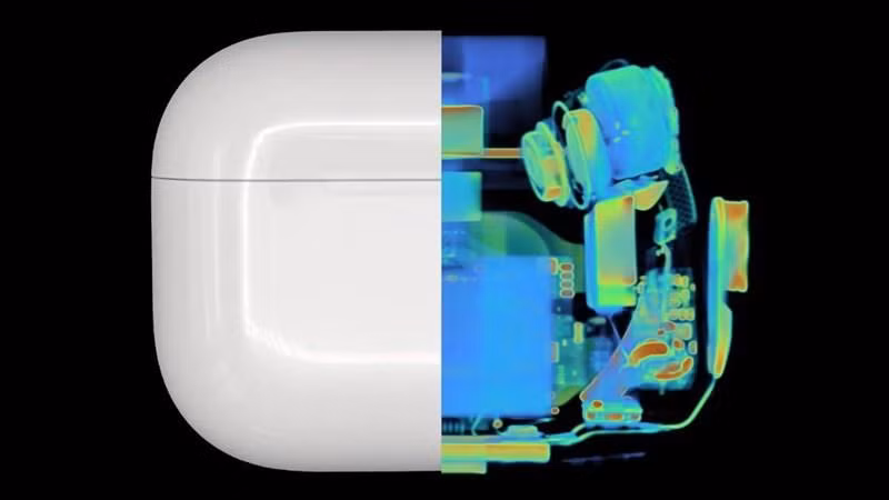 Thiết kế bên trong mới của AirPods Pro 2.