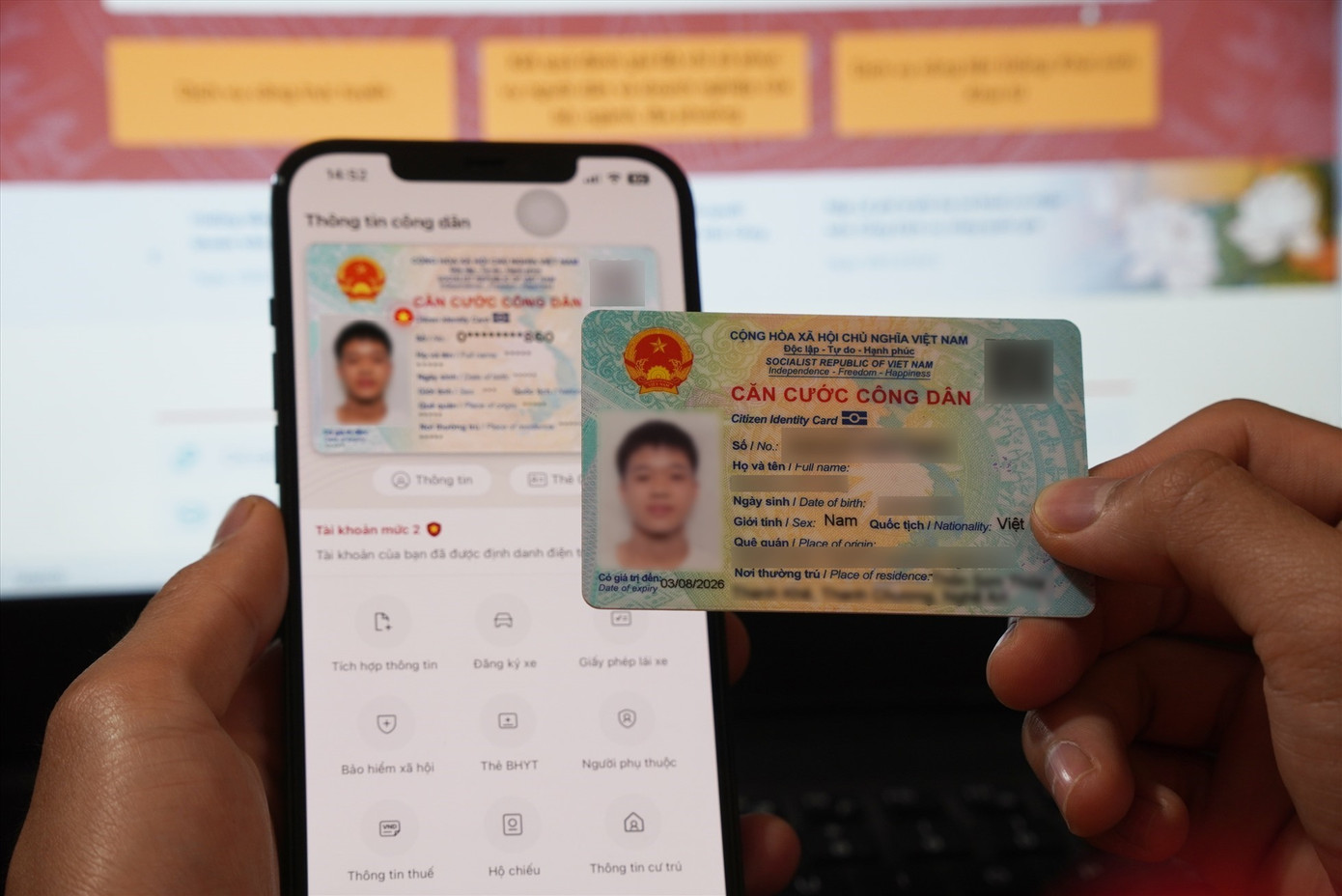 Bạn cần mang theo Căn cước công dân khi vào phòng thi. Ảnh minh hoạ từ Internet.