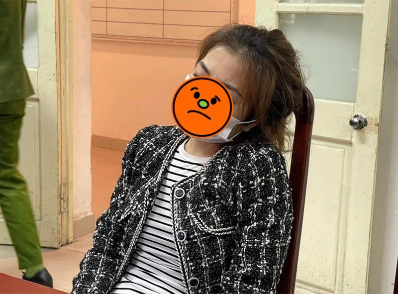 Nghi phạm tại cơ quan công an.