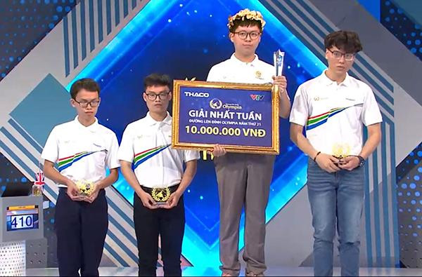 Hải An là nhà vô địch cuộc thi tuần này (6/6) với số điểm rất cao 410 điểm. Hải An là nhà vô địch cuộc thi tuần này (6/6) với số điểm rất cao 410 điểm.