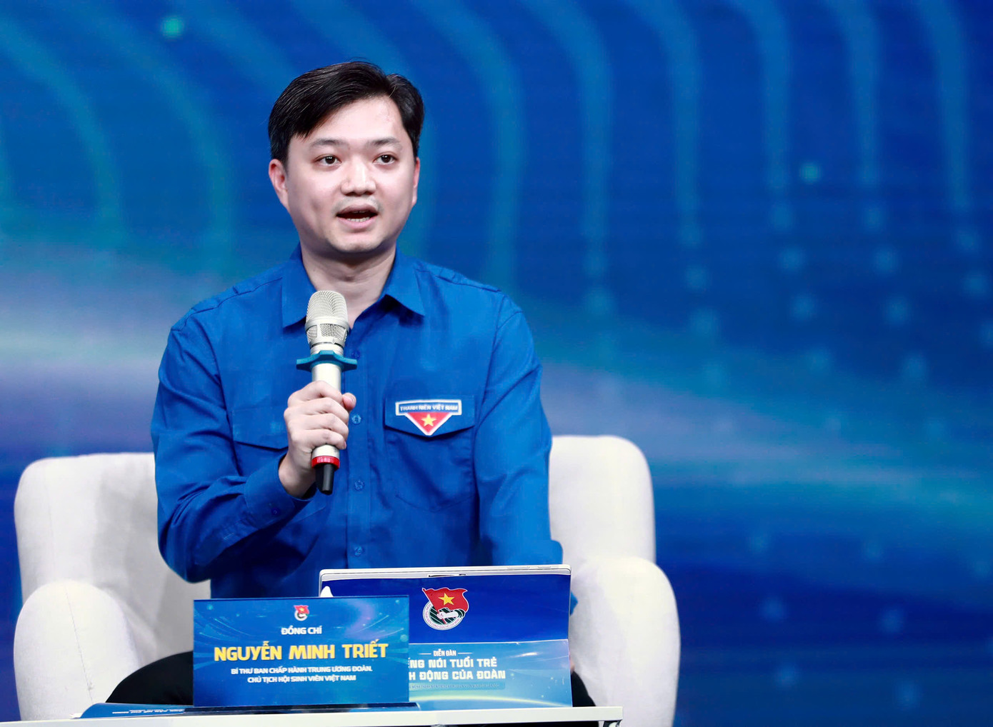 Đồng chí Nguyễn Minh Triết, Bí thư Trung ương Đoàn, Chủ tịch Trung ương Hội Sinh viên Việt Nam chia sẻ.