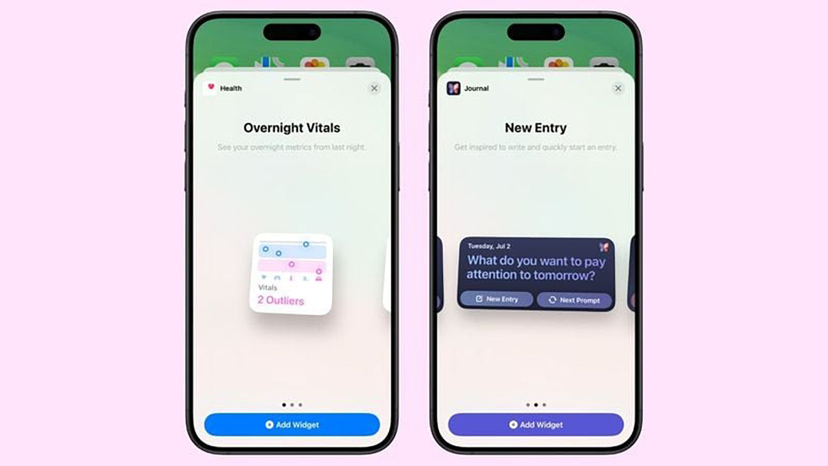 iOS 18 mang tới nhiều widget mới.