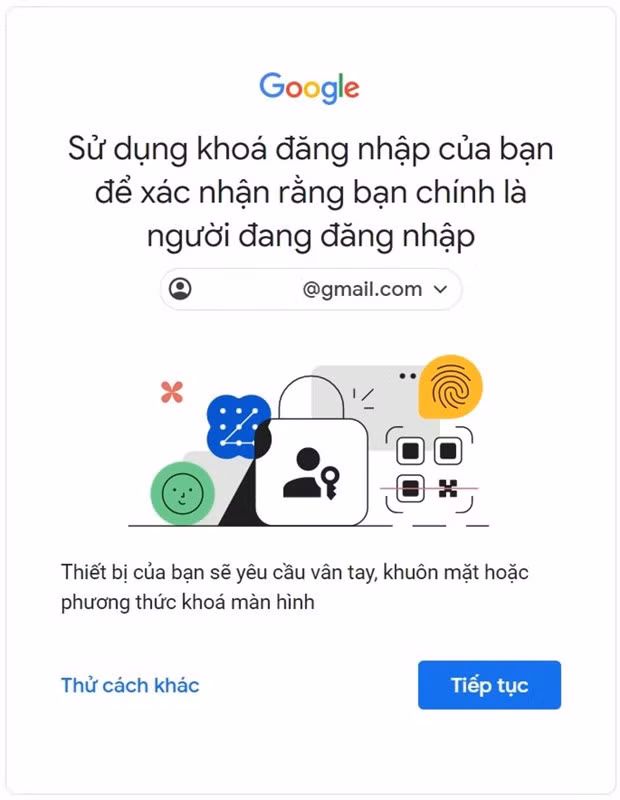 Passkeys sẽ cực hữu dụng nếu bạn bị lộ mật khẩu, vì bây giờ cần phải thêm một bước xác minh để đăng nhập.