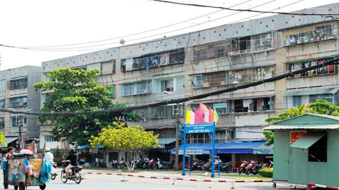 Cư xá Thanh Đa, quận Bình Thạnh xuống cấp nghiêm trọng và có nguy cơ sụp đổ.. Cư xá Thanh Đa, quận Bình Thạnh xuống cấp nghiêm trọng và có nguy cơ sụp đổ.