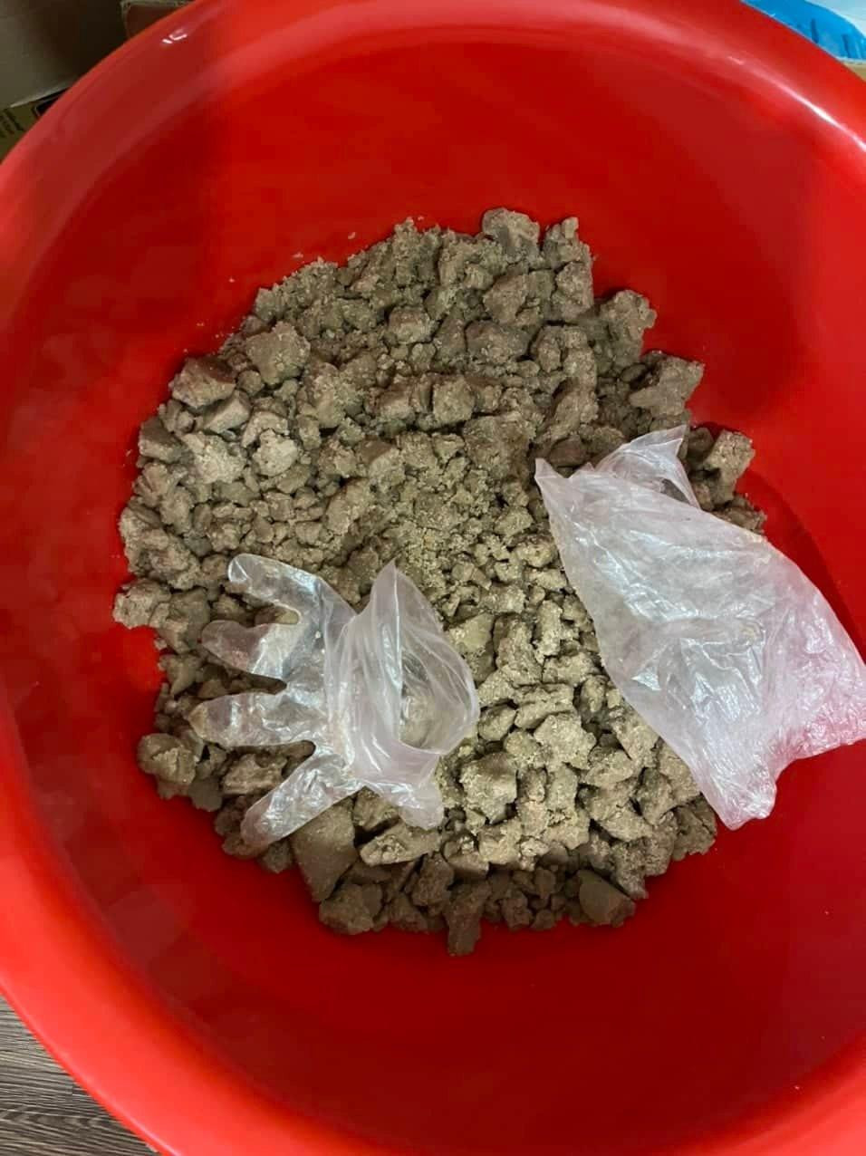 Ma tuý "đông trùng" bị thu giữ.