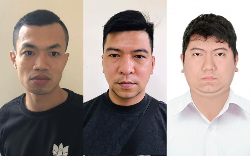 Nhóm đối tượng bị bắt giữ. Ảnh CAND