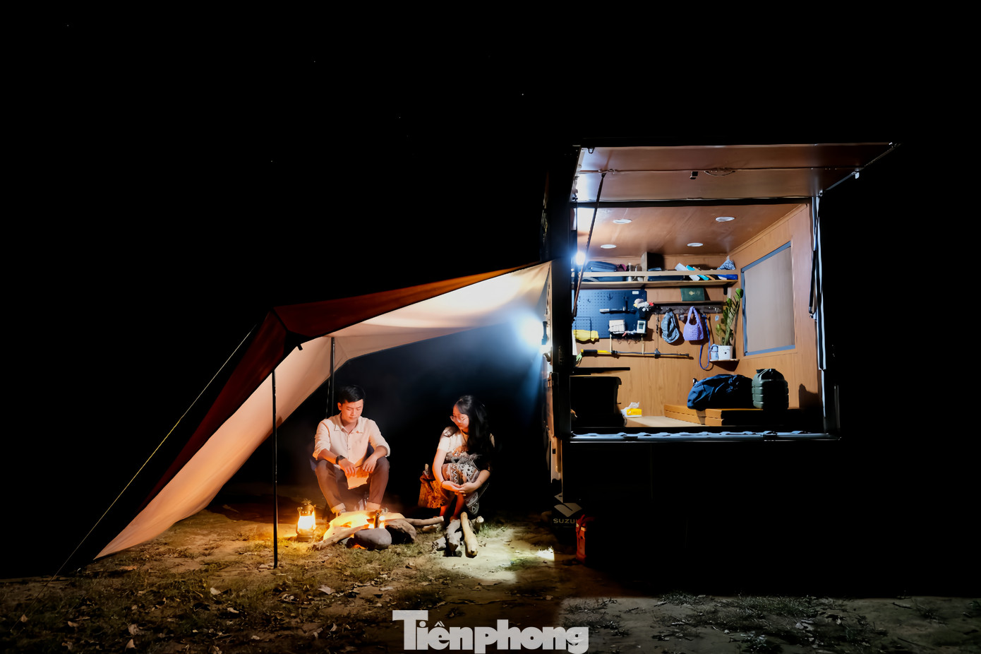 Trên mỗi cung đường, họ không chỉ du lịch mà còn học cách tận hưởng cuộc sống theo cách riêng.Ảnh: Bá Lực.