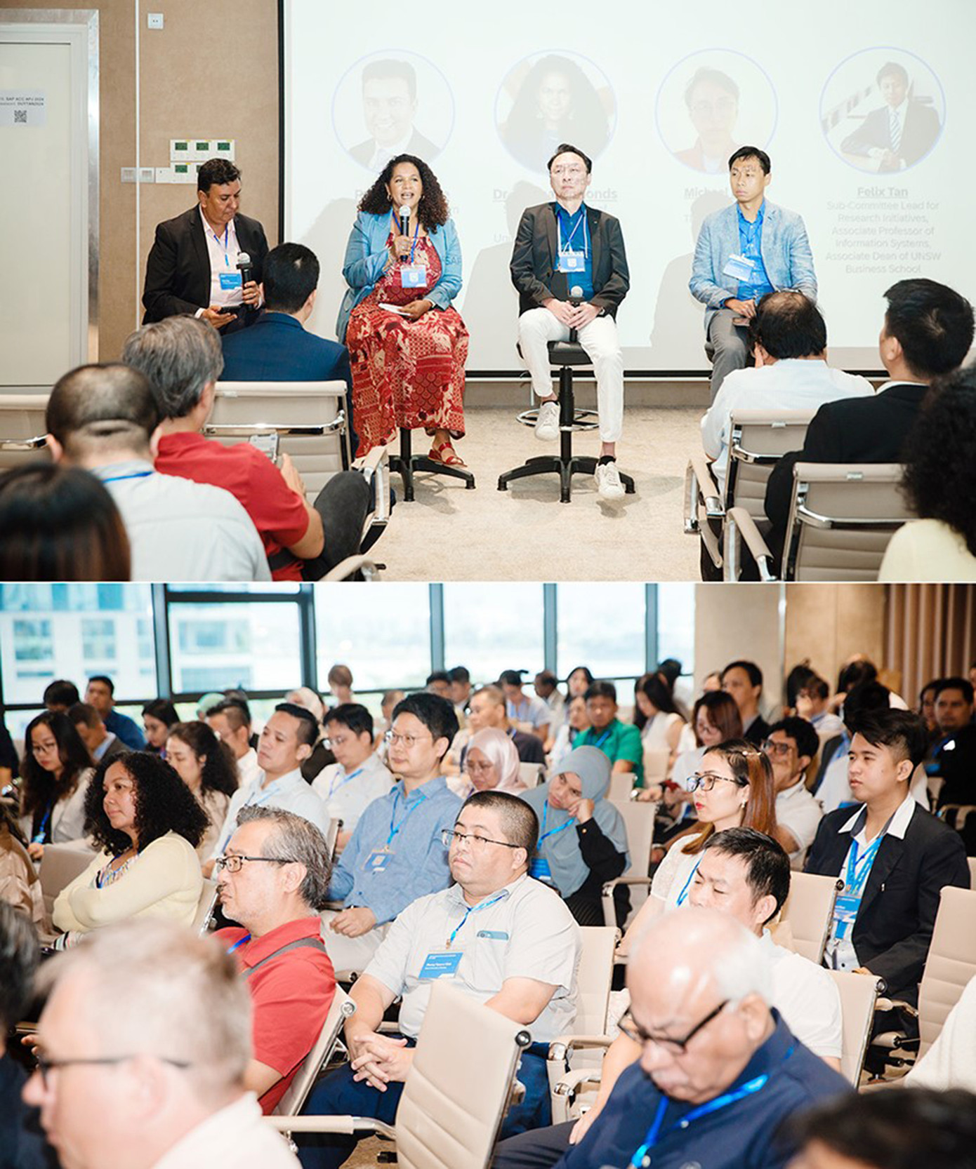 TS. Karina Montilla Edmonds - Phó Chủ tịch Cấp cao, Giám đốc Toàn cầu, Liên minh Đại học và Học viện SAP, SAP SE phát biểu trước nhiều đại biểu từ khắp thế giới