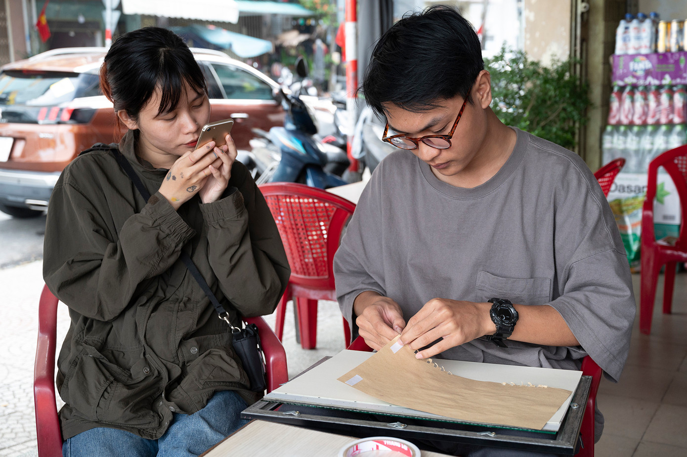 Một fan hâm mộ (Ảnh: Huỳnh Như)