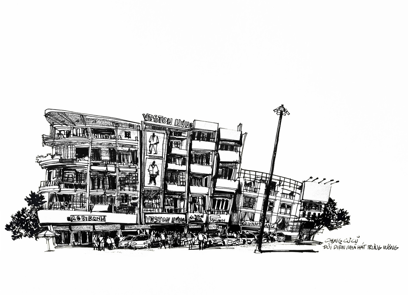 Một chung cư cũ giữa phố