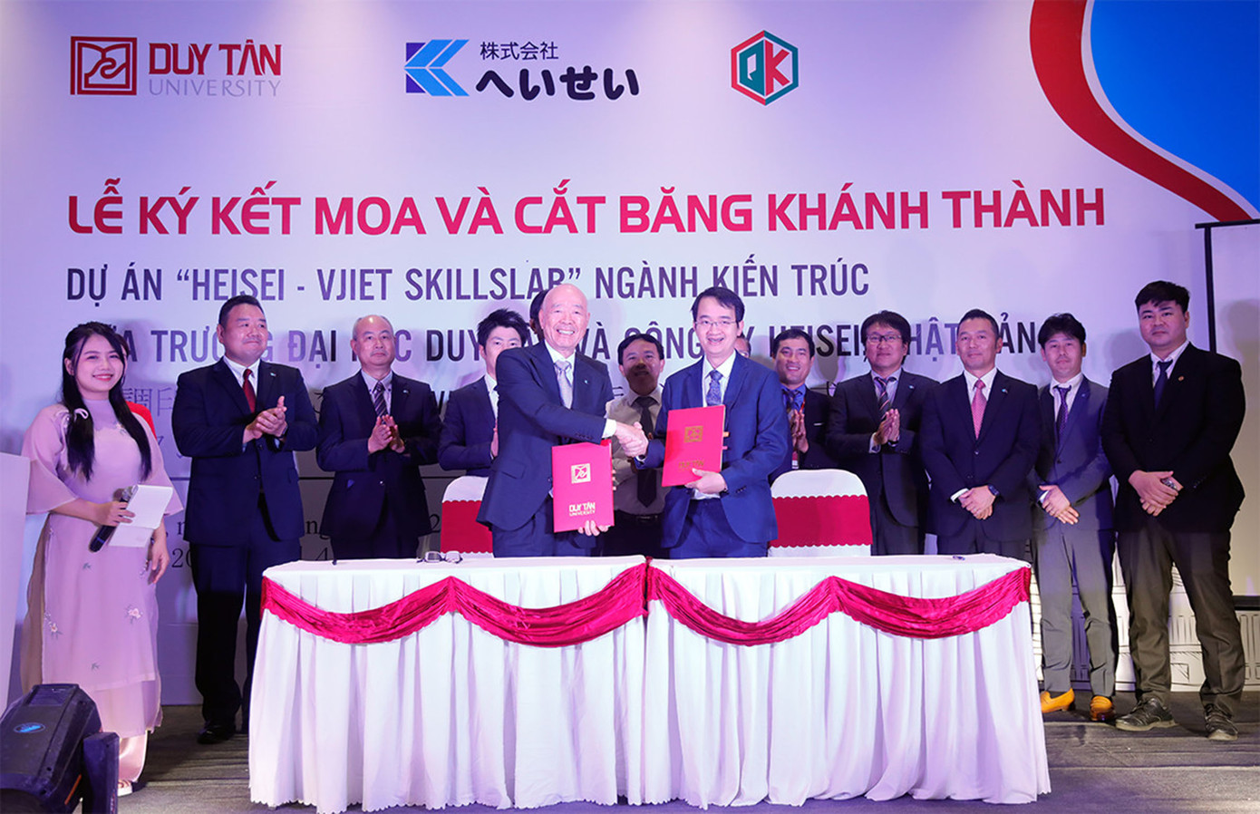 ĐH Duy Tân và Công ty Cổ phần Heisei ký kết và cắt băng khánh thành Lab Kiến trúc và Xây dựng