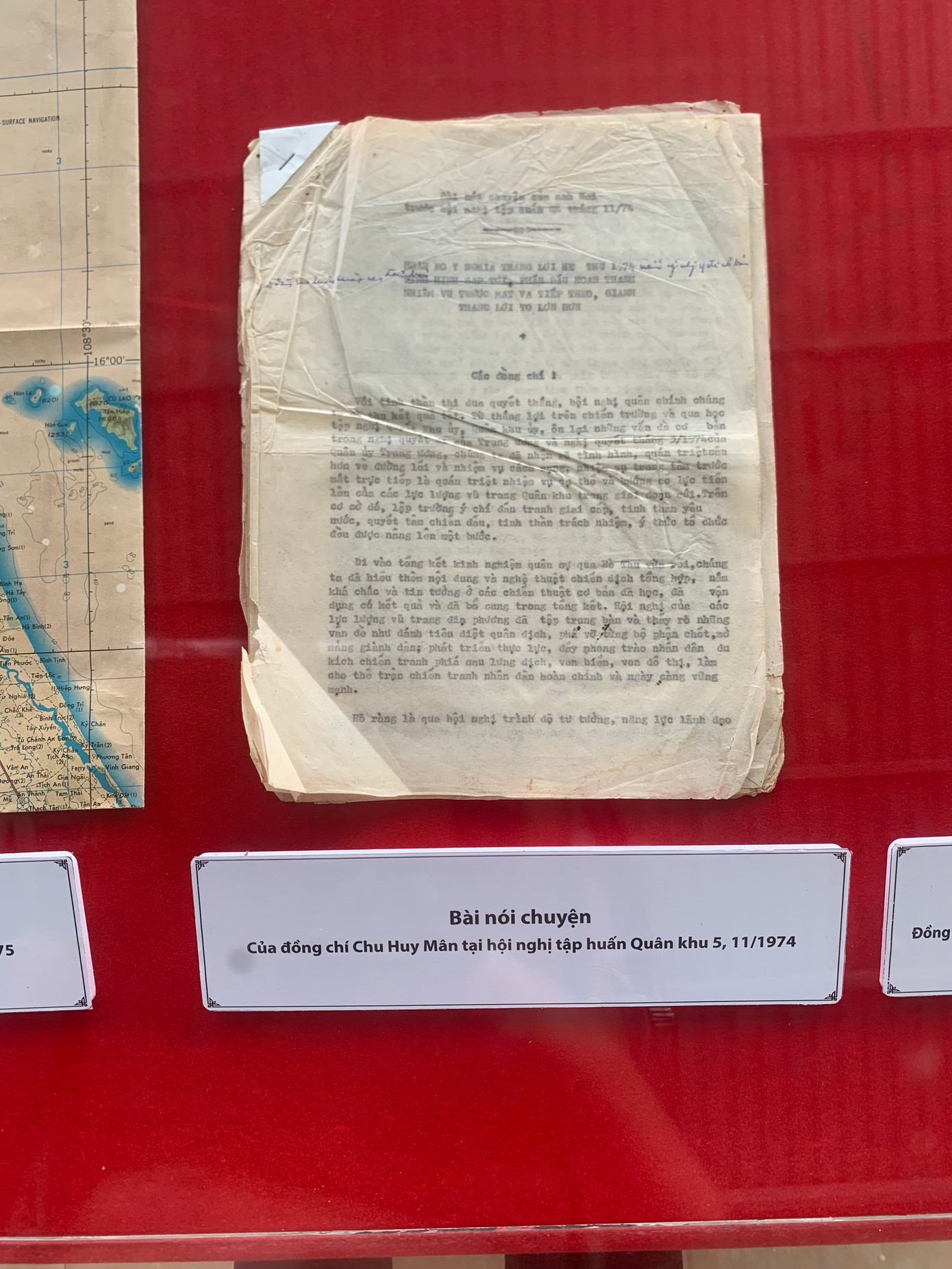 Bài nói chuyện của Đại tướng tại Quân khu 5 năm 1974 (Ảnh: Huy - Thảo) Bài nói chuyện của Đại tướng tại Quân khu 5 năm 1974 (Ảnh: Huy - Thảo)