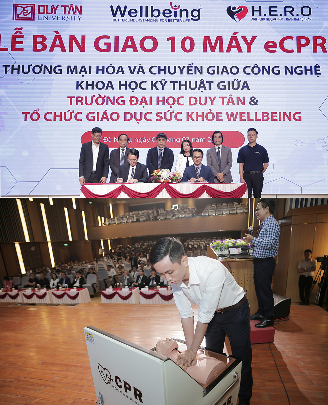 Sản phẩm "Hệ thống huấn luyện kỹ năng sơ cứu, phục hồi tim phổi" của ĐH Duy Tân đã được thương mại hóa