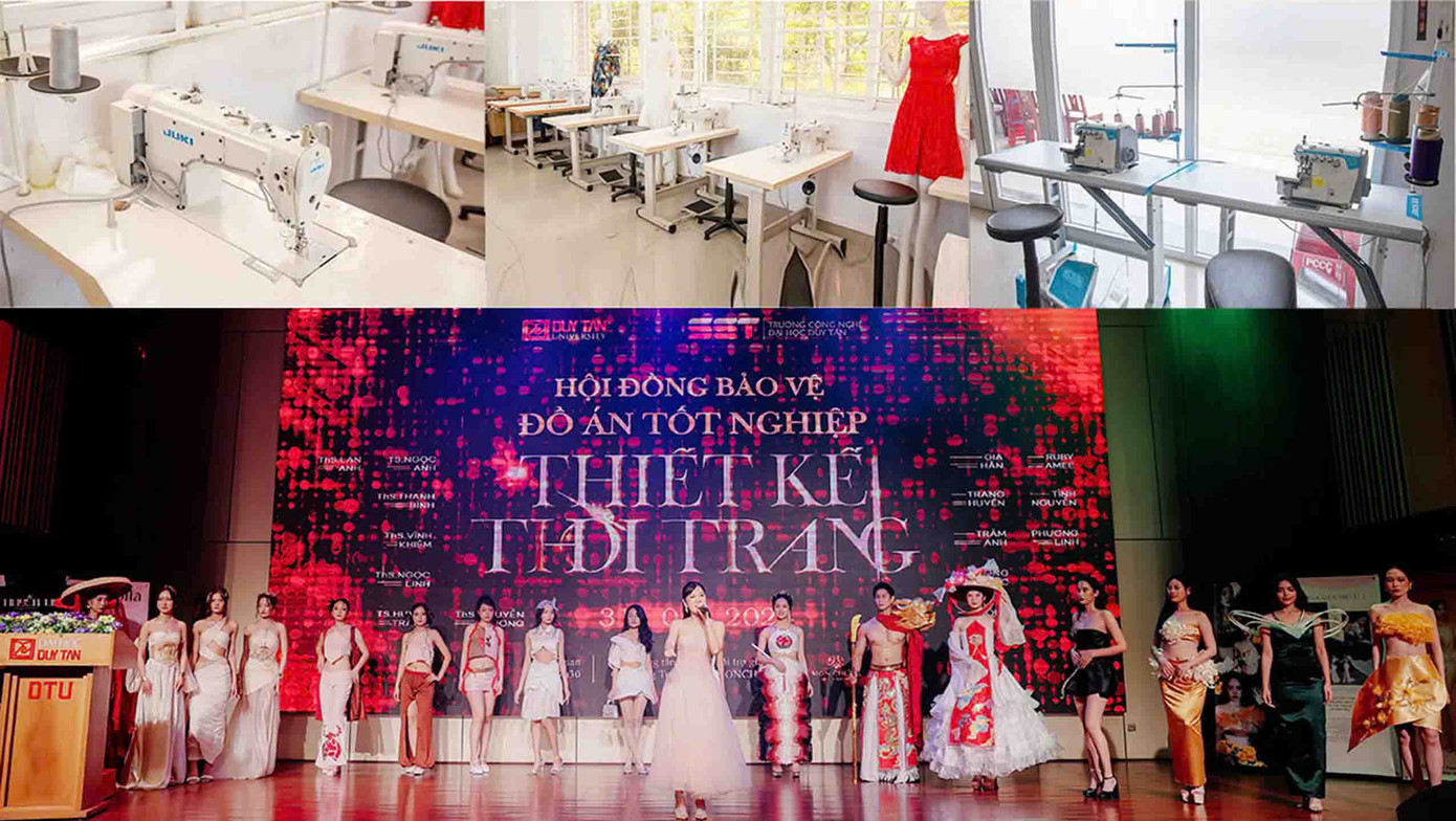 Môi trường học tập năng động cùng các trang thiết bị hiện đại ở ĐH Duy Tân sẽ hỗ trợ tối đa cho Văn Quyến thực hiện ước mơ trong lĩnh vực Thời trang