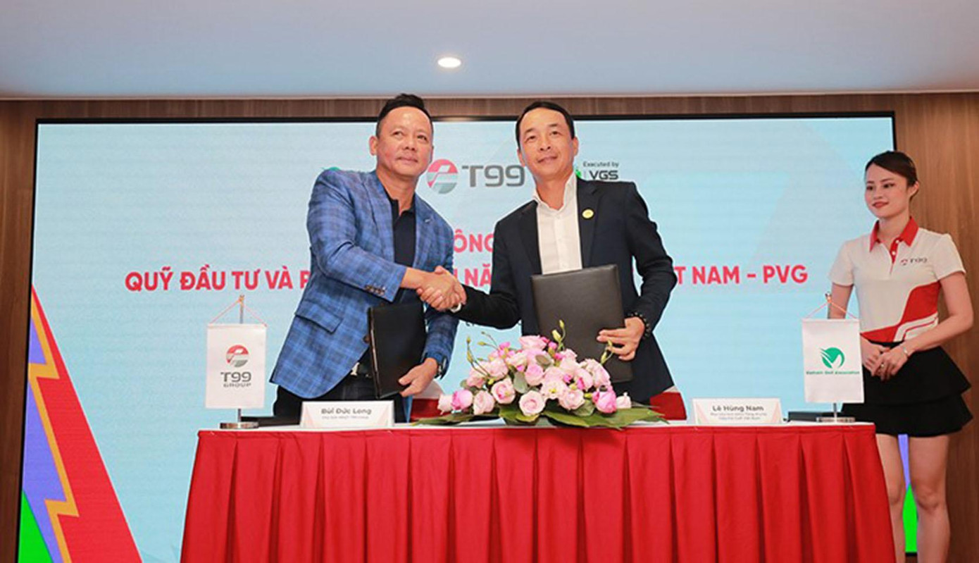 Lễ công bố thành lập quỹ Đầu tư Đầu tư Phát triển Tài năng trẻ Golf Việt Nam – PVG và tài trợ cho các vận động viên Đội tuyển Quốc gia Golf Việt Nam tại SEA Games 31 vào ngày 30/06/2022