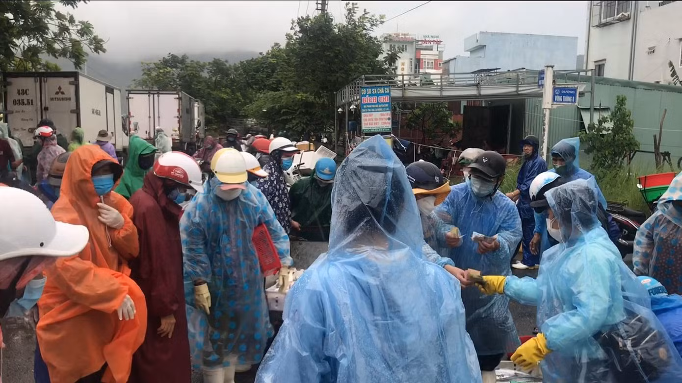 Nên ít nhất phải mấy ngày nữa nguồn hải sản tươi sống tại Đà Nẵng mới có thể dồi dào, khi tàu thuyền được ra biển đánh bắt trở lại - Ảnh Th.L
