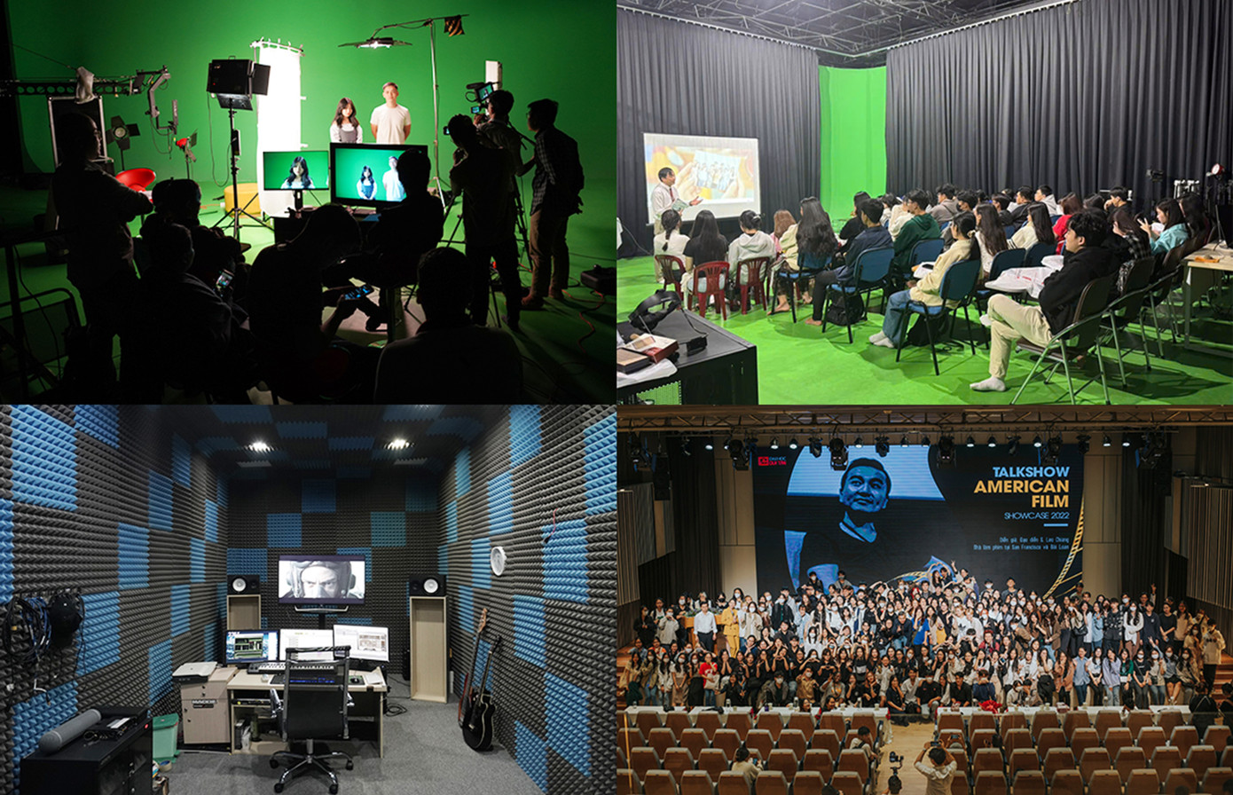 Silver Swallows Studio (SSS) có một phim trường với đủ công năng sản xuất những bộ phim chất lượng cùng nhiều hoạt động hỗ trợ đào tạo ngành Truyền thông Silver Swallows Studio (SSS) có một phim trường với đủ công năng sản xuất những bộ phim chất lượng cùng nhiều hoạt động hỗ trợ đào tạo ngành Truyền thông