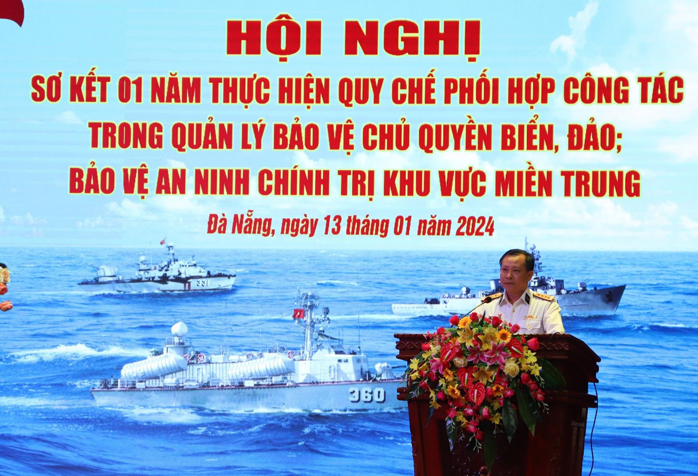 Đại tá Nguyễn Thiên Quân phát biểu. (Ảnh: Hoàng Diệu) Đại tá Nguyễn Thiên Quân phát biểu. (Ảnh: Hoàng Diệu)