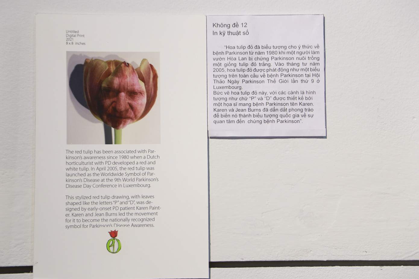 Mỗi tác phẩm của David Thomas là cuộc chiến chống lại não bộ của chính mình. Ảnh: Huỳnh Như - Thùy Diệu. Mỗi tác phẩm của David Thomas là cuộc chiến chống lại não bộ của chính mình. Ảnh: Huỳnh Như - Thùy Diệu.