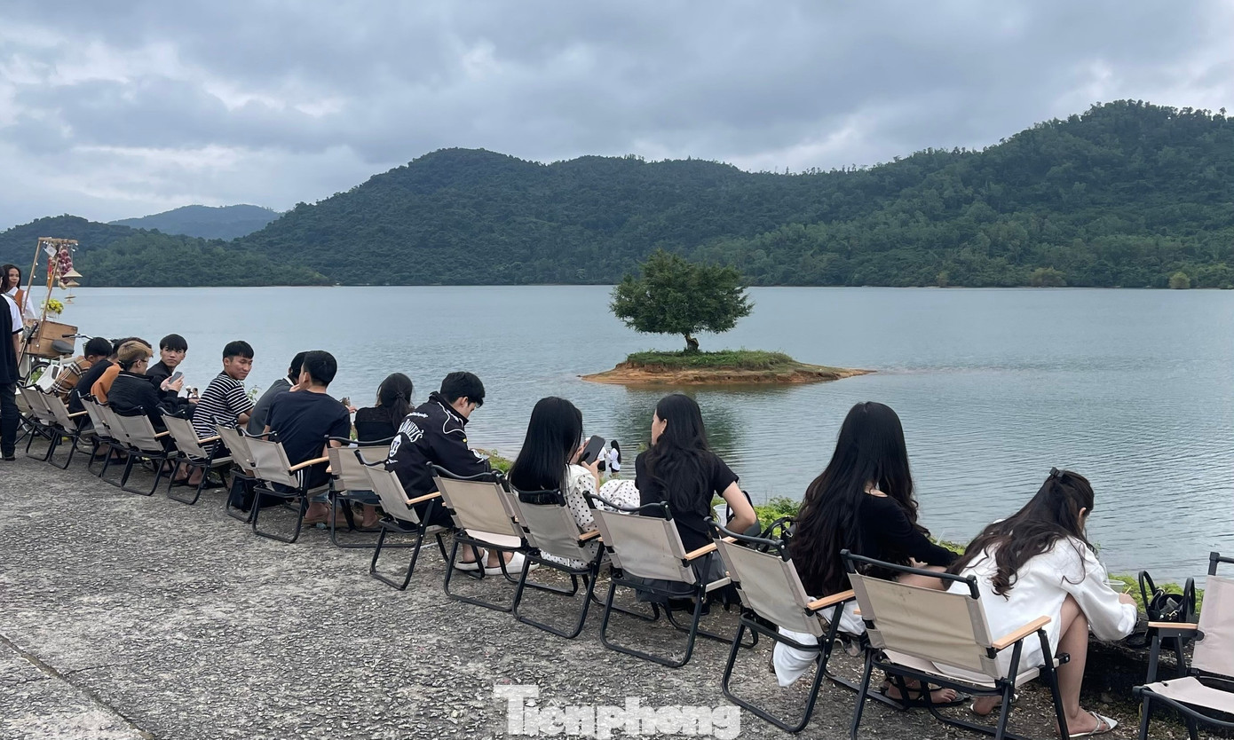 "Cây cô đơn" Phú Ninh với vị trí gần bờ, bao quanh là làn nước xanh mát, trên đảo chỉ có duy nhất một cây xanh cùng tán lá rậm rạp đã tạo nên cảnh độc đáo và thơ mộng.