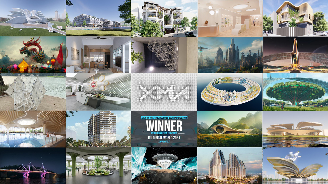 Một số dự án kiến trúc ứng dụng công nghệ cao của XMArchitect. (Ảnh: Nhân vật cung cấp) Một số dự án kiến trúc ứng dụng công nghệ cao của XMArchitect. (Ảnh: Nhân vật cung cấp)