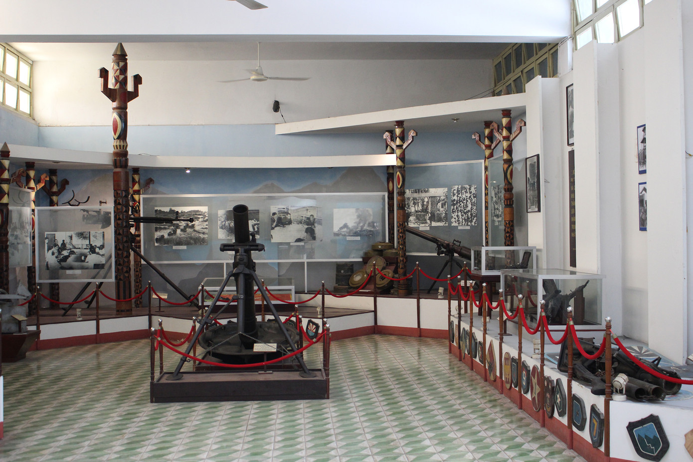 Khu trưng bày bên trong bảo tàng. Ảnh: Trúc Linh