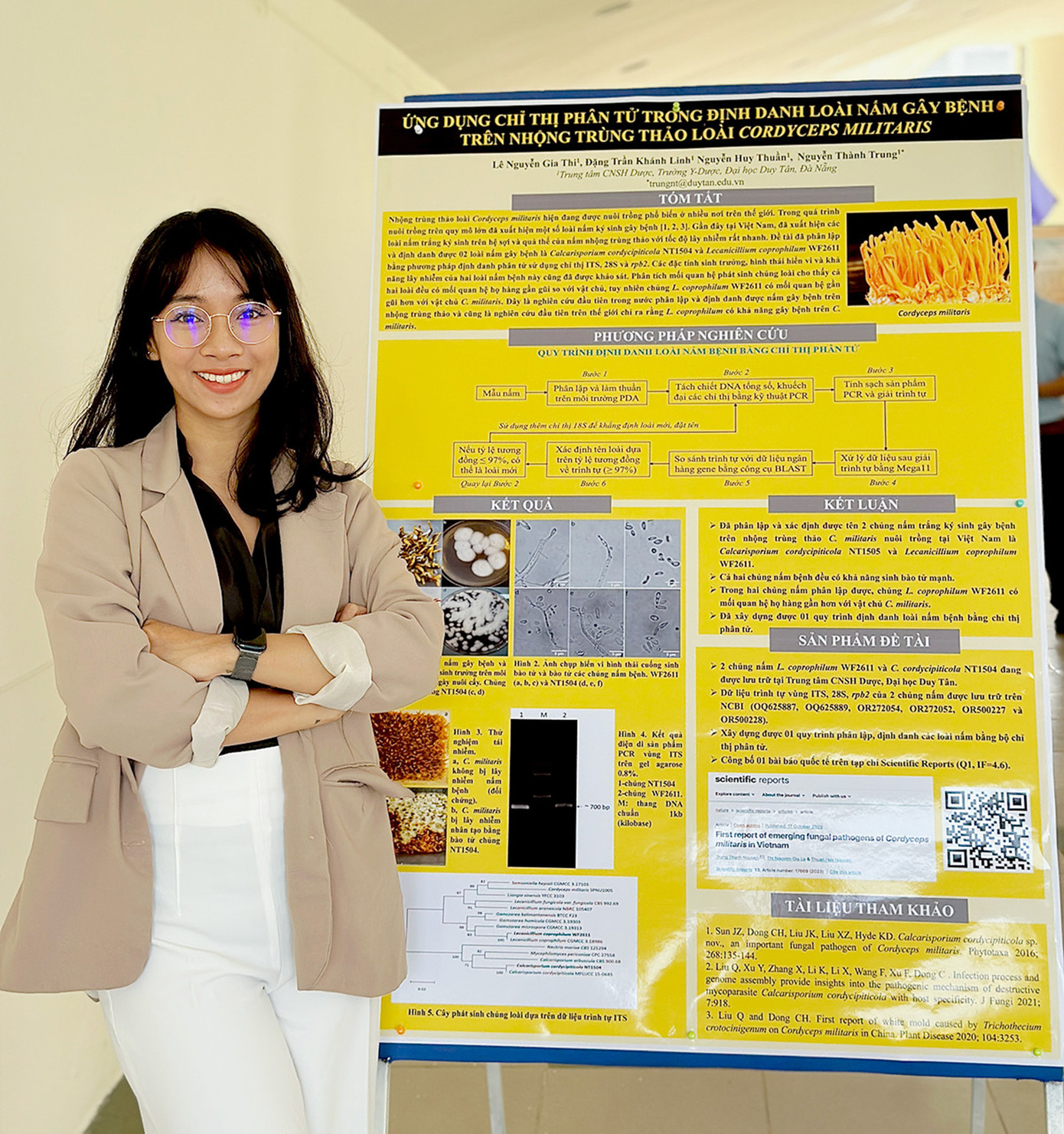 Gia Thi cùng giải “Báo cáo Poster Xuất sắc” tại Hội nghị Nấm học toàn quốc lần thứ V