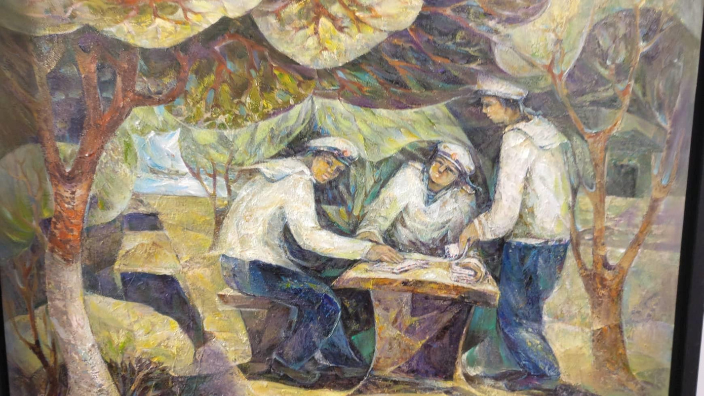 Tác phẩm “Cánh thư ở ảo” của tác giả Hồ Đình Nam Kha - ảnh Kim Ngân Tác phẩm “Cánh thư ở ảo” của tác giả Hồ Đình Nam Kha - ảnh Kim Ngân