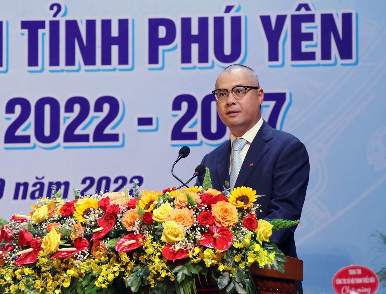 Bí thư Tỉnh ủy Phú Yên Phạm Đại Dương phát biểu chỉ đạo Đại hội - Ảnh: Huyền Oanh