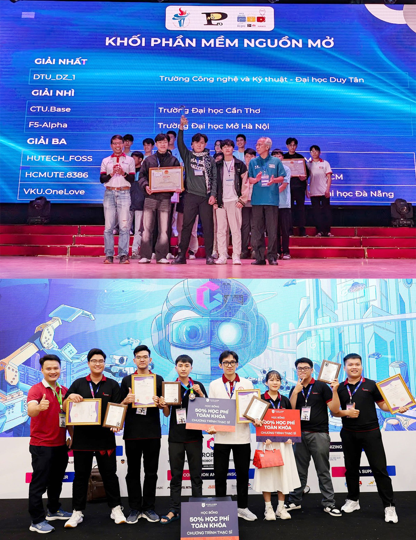 Chiến thắng ở nhiều cuộc thi Olympic Tin học Sinh viên Việt Nam và “ROBOG 2024” Chiến thắng ở nhiều cuộc thi Olympic Tin học Sinh viên Việt Nam và “ROBOG 2024”