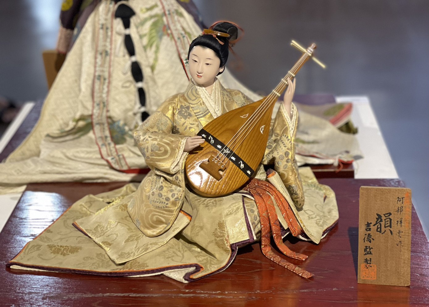 Búp bê truyền thống của Nhật Bản được giới thiệu tại triển lãm.