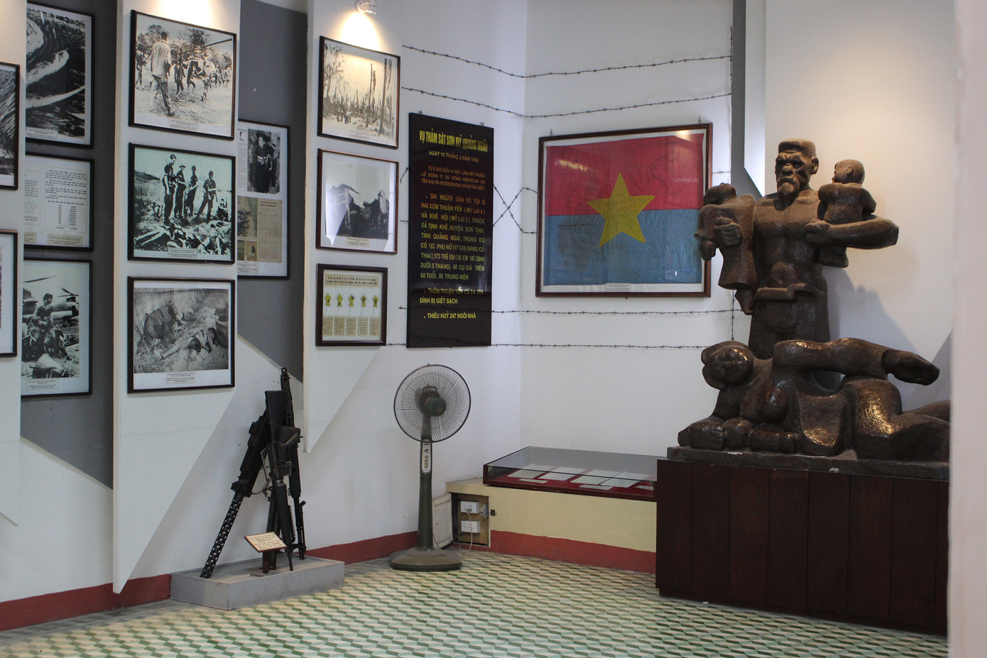 Khu trưng bày bên trong bảo tàng. Ảnh: Trúc Linh