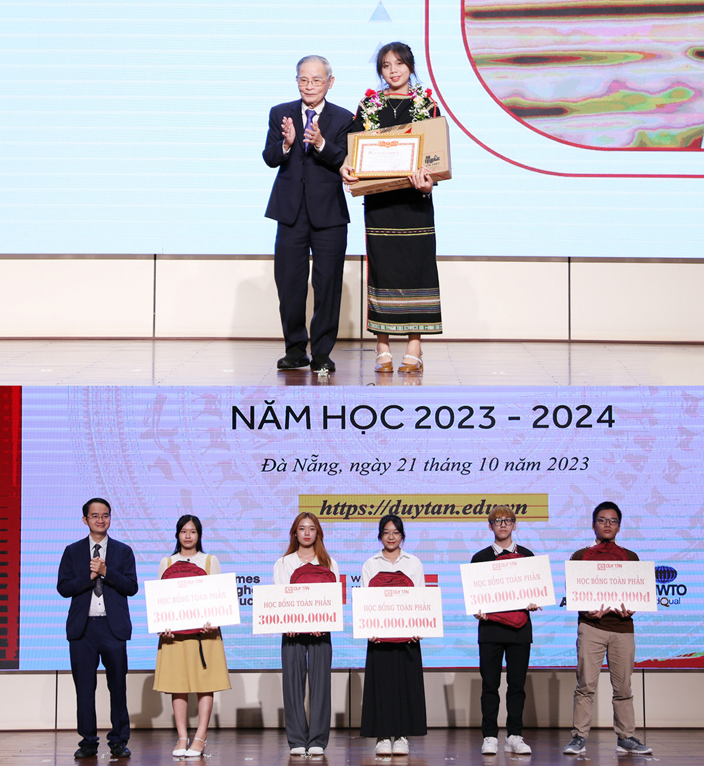 H' Mi Sa Kbuôr - Thủ khoa đầu vào của ĐH Duy Tân cùng nhiều sinh viên điểm cao nhận các học bổng toàn phần và phần thưởng trong Lễ Khai giảng 2023-2024 H' Mi Sa Kbuôr - Thủ khoa đầu vào của ĐH Duy Tân cùng nhiều sinh viên điểm cao nhận các học bổng toàn phần và phần thưởng trong Lễ Khai giảng 2023-2024