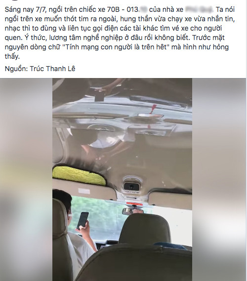 Cộng đồng mạng 'thót tim', bất bình trước hành vi của tài xế xe khách ảnh 1