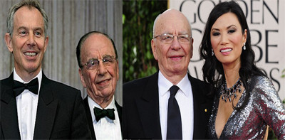 Tony Blair- Rupert Murdoch- Wendi Deng