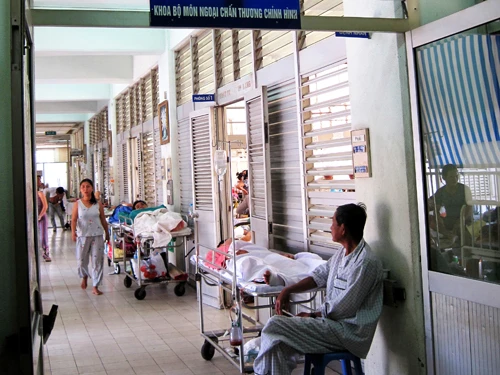 Khoa ngoại chấn thương chỉnh hình – nơi anh Cát Văn Thuận đang nằm điều trị