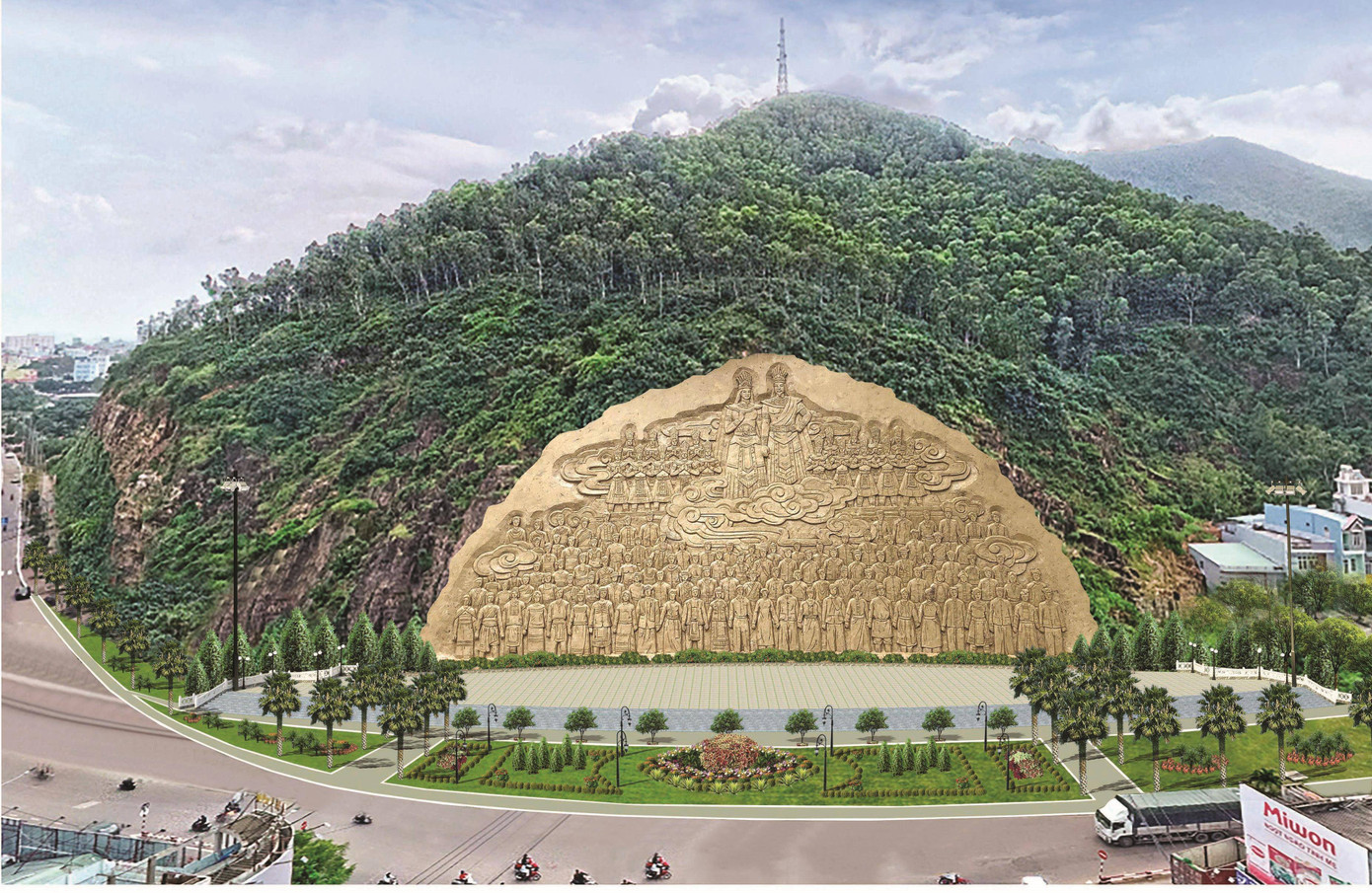 Tạm dừng dự án bức phù điêu 'khủng' 86 tỷ ở Bình Định ảnh 1