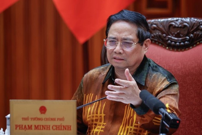 Thủ tướng Phạm Minh Chính phát biểu tại cuộc họp. Ảnh: VGP.