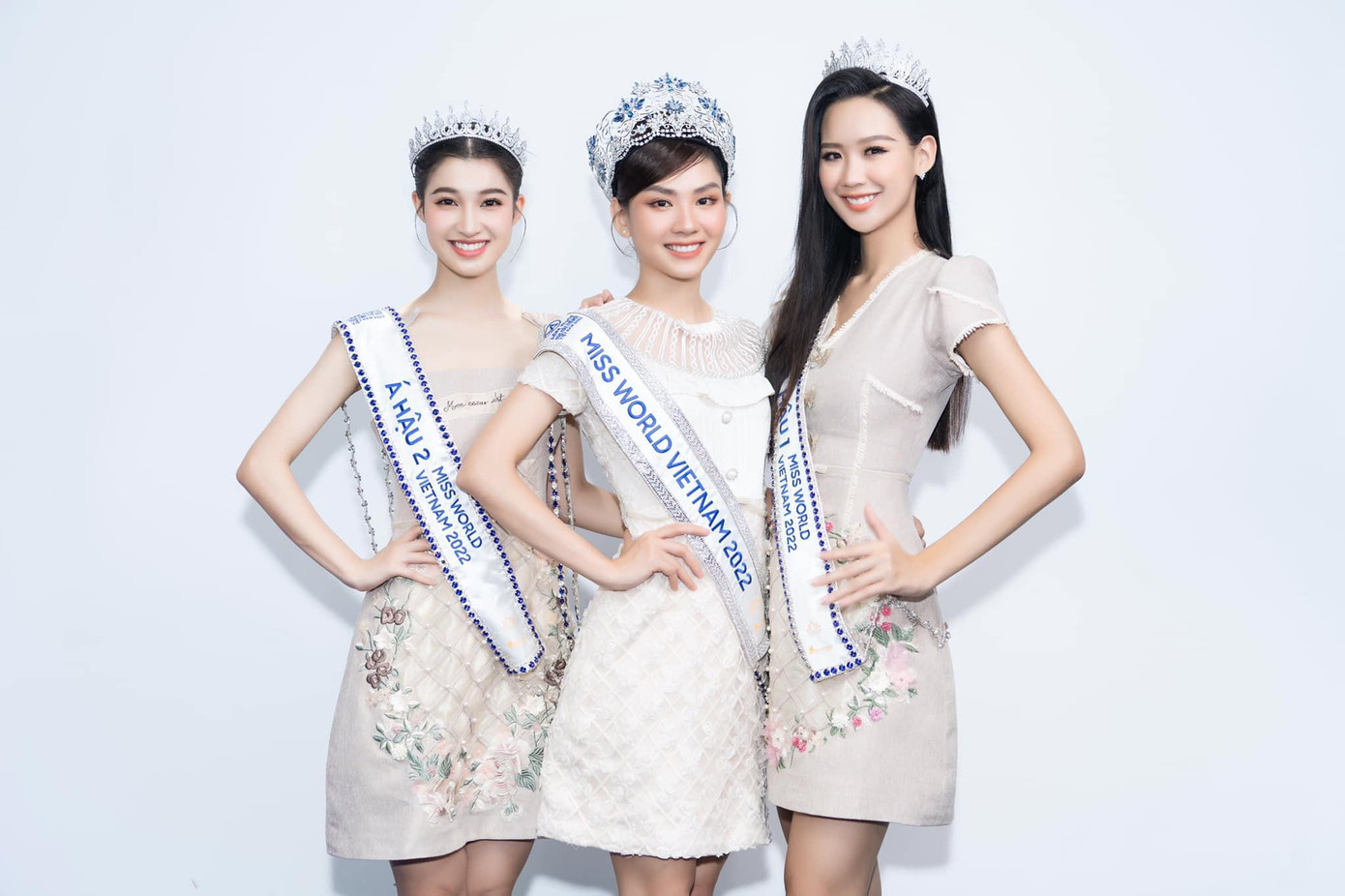 Top 3 Miss World Vietnam 2022 bận rộn với media tour sau khi đăng quang.