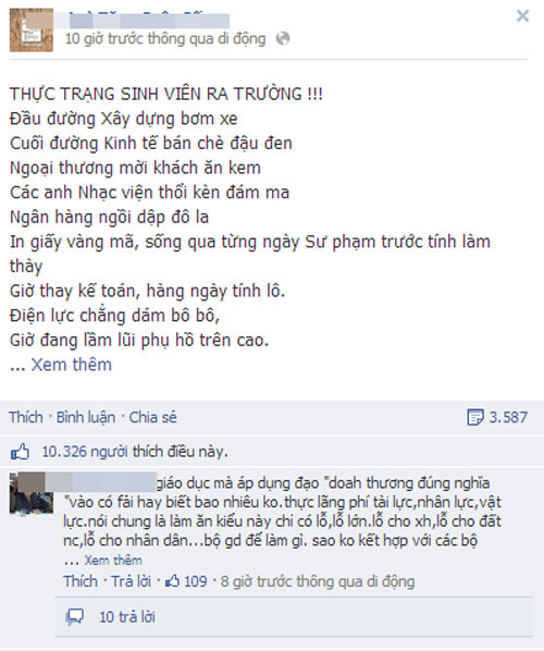 Bài thơ lục bát độc đáo khiến dân mạng “sục sôi”